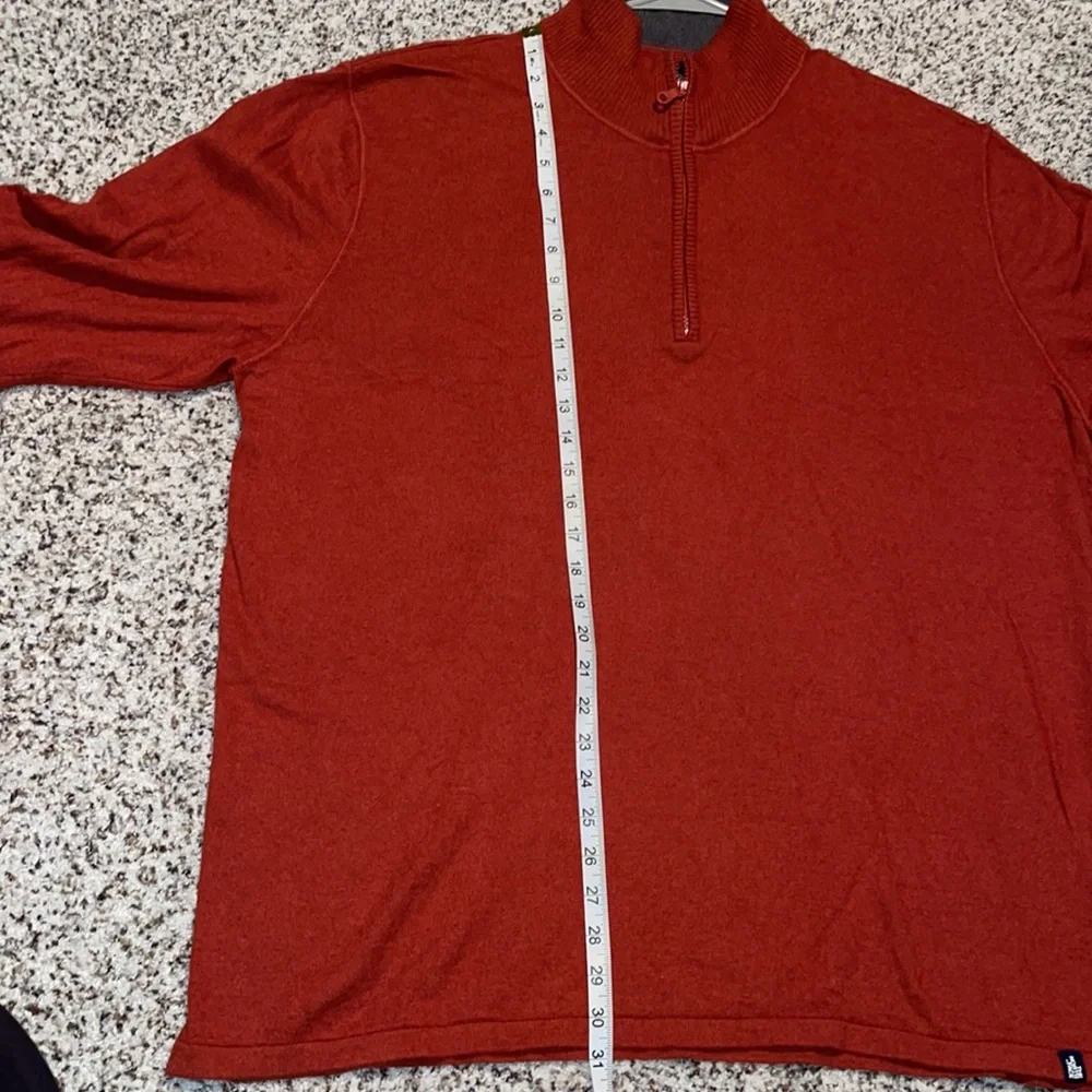 Men’s XXL Burnt Orange Quarter Zip Northface Sweater